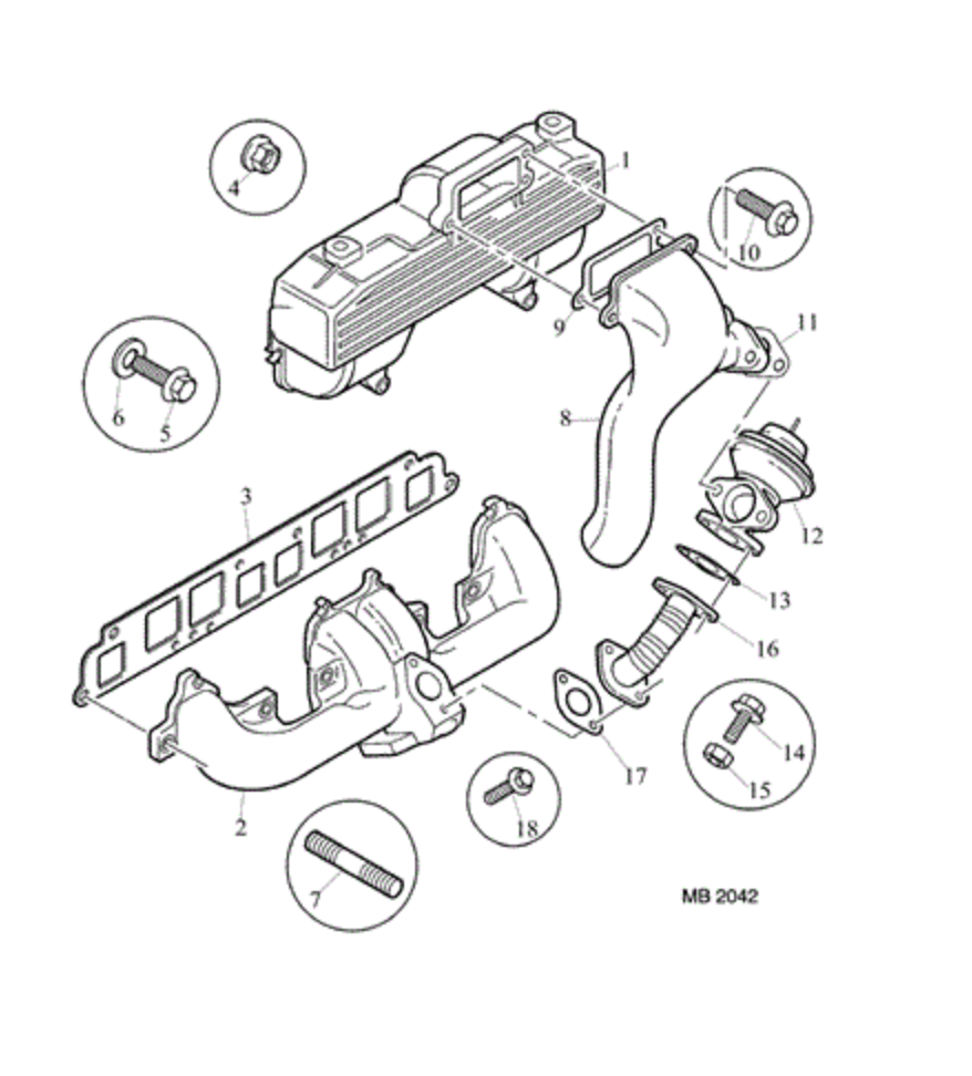 EGR VALVE FITS LAND ROVER FREELANDER MG ZR 2.0 TD MG ROVER ORIGINAL PART - obrazek 4