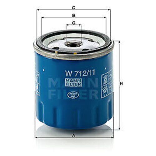 MANN- OIL FILTER W 712/11